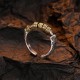 925 Sterling Silver Tang Dynasty Flower Luck Ring