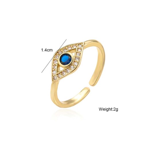 Evil Eye Protection Blessing Copper Ring