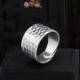 Tibetan 990 Silver Hammered Rustic Ring Tibetan 990 Silver Hammered Rustic Ring