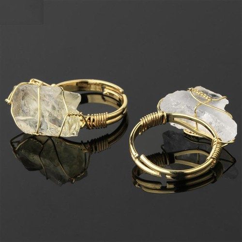 Amethyst Crystal Adjustable Ring Amethyst Crystal Adjustable Ring