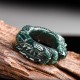 Natural Cyan Jade Dragon Success Ring Natural Cyan Jade Dragon Success Ring