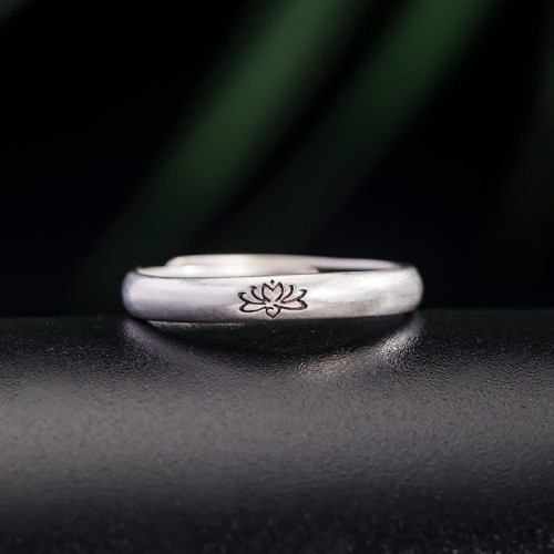 925 Sterling Silver Lotus Flower Enlightenment Ring 925 Sterling Silver Lotus Flower Enlightenment Ring