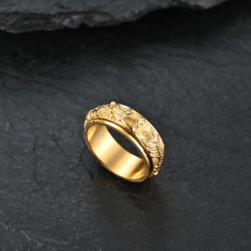 Dragon Titanium Steel Rotatable Ring Dragon Titanium Steel Rotatable Ring
