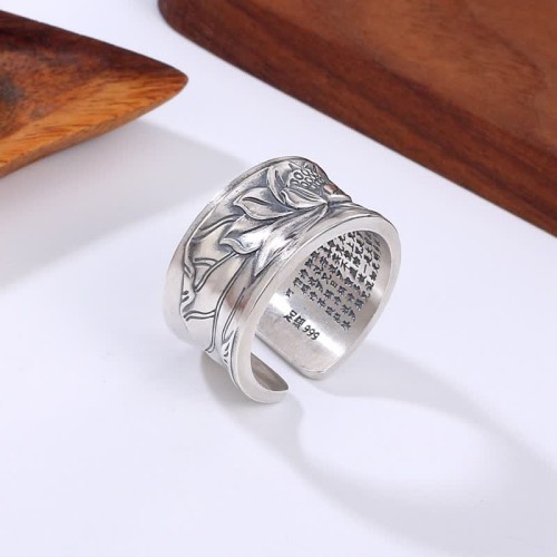 Lotus Heart Sutra Protection Ring Lotus Heart Sutra Protection Ring