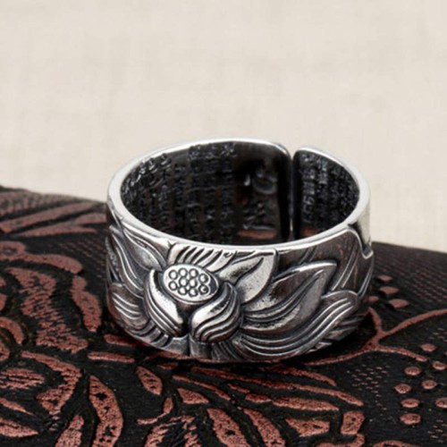 Lotus Heart Sutra Protection Ring Lotus Heart Sutra Protection Ring