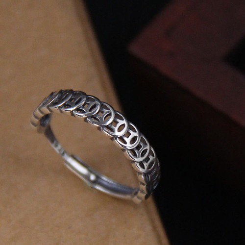 Vintage Copper Coin Luck Adjustable Ring Vintage Copper Coin Luck Adjustable Ring