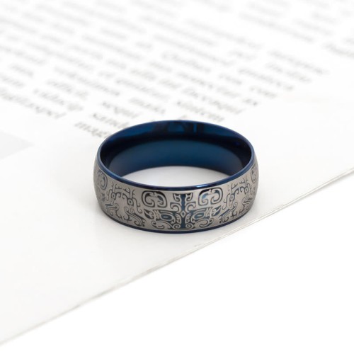 Mythological Taotie Wealth Titanium Steel Ring