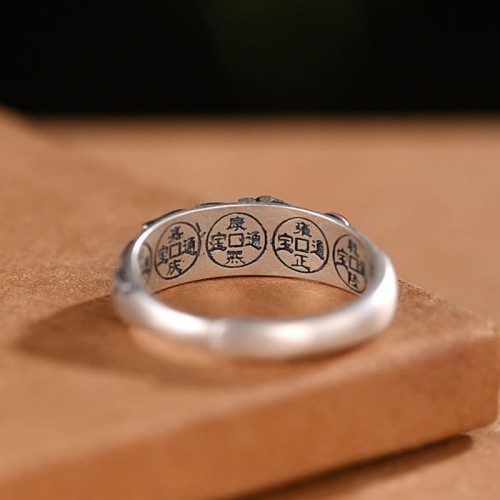 Feng Shui Five Emperor Coins Wealth Ring Feng Shui Five Emperor Coins Wealth Ring