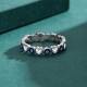 925 Silver Evil Eye Heart Zircon Blessing Ring 925 Silver Evil Eye Heart Zircon Blessing Ring