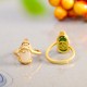 18K Gold-Plated Pixiu Jade Wealth Ring 18K Gold-Plated Pixiu Jade Wealth Ring