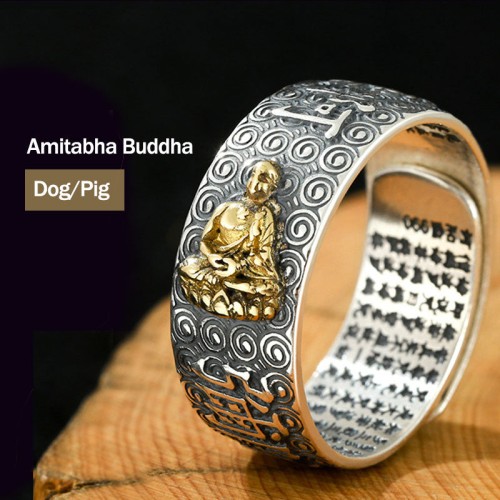 Chinese Zodiac Buddha Wealth Ring Chinese Zodiac Buddha Wealth Ring
