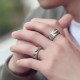 Feng Shui PiXiu Wealth Prayer Wheels Couple Ring