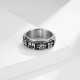 Letter Words Titanium Rotatable Ring Letter Words Titanium Rotatable Ring