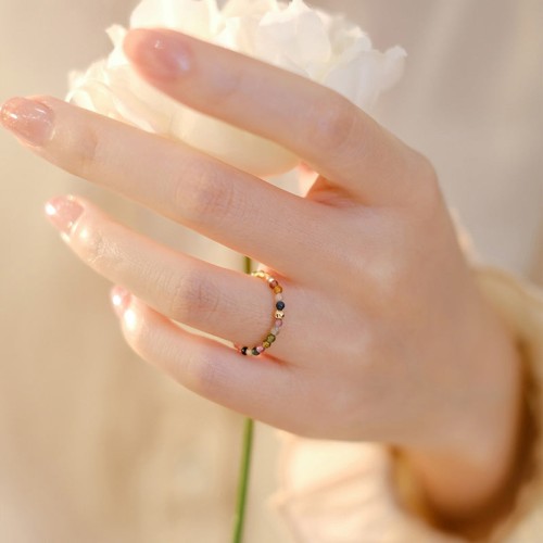 Natural Tourmaline Love Ring