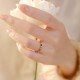 Natural Tourmaline Love Ring