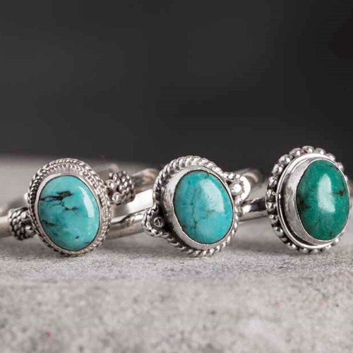 925 Silver Turquoise Wisdom Love Ring 925 Silver Turquoise Wisdom Love Ring