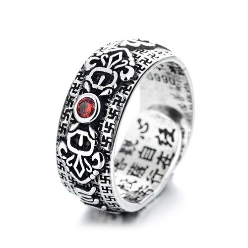 Tibetan Ruby Copper Wealth Ring Tibetan Ruby Copper Wealth Ring