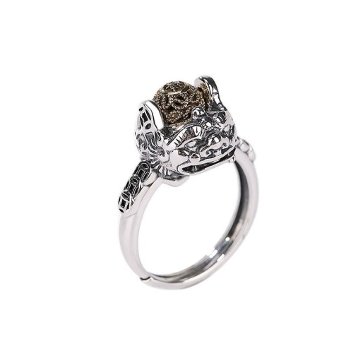 925 Silver PiXiu Copper Coin Wealth Ring 925 Silver PiXiu Copper Coin Wealth Ring