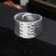 Tibetan 990 Silver Hammered Rustic Ring Tibetan 990 Silver Hammered Rustic Ring