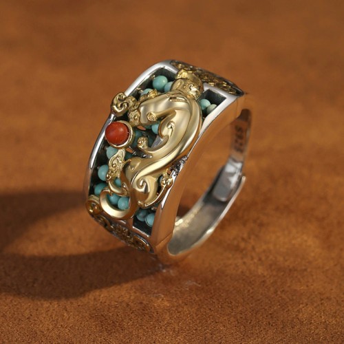 925 Sterling Silver PiXiu Abacus Protection Ring 925 Sterling Silver PiXiu Abacus Protection Ring