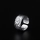 Tibetan Lotus White Copper Enlightenment Ring