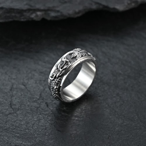 Dragon Titanium Steel Rotatable Ring Dragon Titanium Steel Rotatable Ring