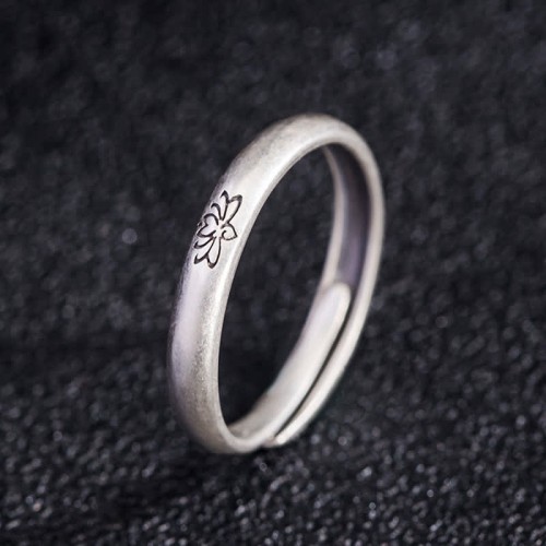 925 Sterling Silver Lotus Flower Enlightenment Ring 925 Sterling Silver Lotus Flower Enlightenment Ring