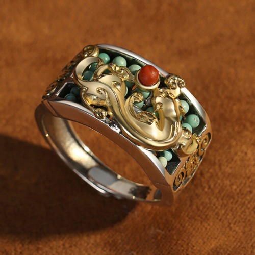 925 Sterling Silver PiXiu Abacus Protection Ring 925 Sterling Silver PiXiu Abacus Protection Ring