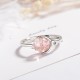 Pink Crystal Soothing Rotatable Ring
