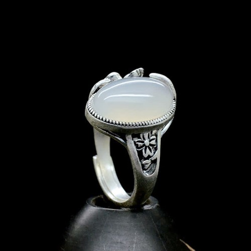 990 Sterling Silver Chalcedony Harmony Ring 990 Sterling Silver Chalcedony Harmony Ring