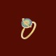 Zircon Copper Wealth Rotatable Ring Zircon Copper Wealth Rotatable Ring