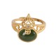Gourd Cyan Jade Copper Coin Luck Ring Gourd Cyan Jade Copper Coin Luck Ring