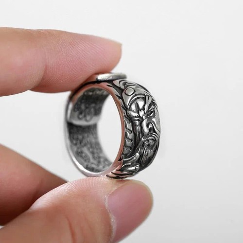 Guan Gong Auspicious Clouds Amulet Wealth Ring Guan Gong Auspicious Clouds Amulet Wealth Ring