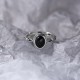 925 Sterling Silver Black Onyx Fortune Ring 925 Sterling Silver Black Onyx Fortune Ring
