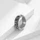 Letter Words Titanium Rotatable Ring Letter Words Titanium Rotatable Ring