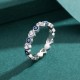 925 Silver Evil Eye Heart Zircon Blessing Ring 925 Silver Evil Eye Heart Zircon Blessing Ring
