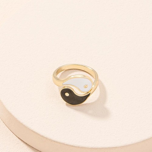 Yin Yang Symbol Blessing Couple Ring Yin Yang Symbol Blessing Couple Ring